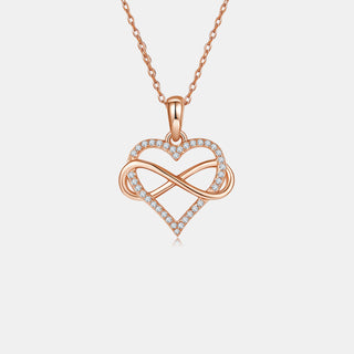 Moissanite 925 Sterling Silver Heart Shape Necklace