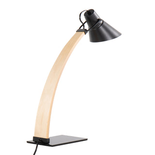 Brighten up your space with the sleek and stylish Noah Contemporary Table Lamp by LumiSource. Featuring a striking combination of natural wood and black metal, this table lamp brings a modern, industrial vibe to any room. Whether placed on your nightstand, desk, or side table, the Noah Table Lamp adds a touch of elegance and sophistication to your home décor.

The lamp’s clean lines and minimalist design make it a versatile choice for any living room, bedroom, or office. Its combination of natural materials