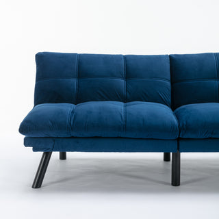 Navy Blue Convertible Folding Modern sofa Bed