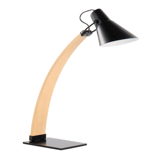 Brighten up your space with the sleek and stylish Noah Contemporary Table Lamp by LumiSource. Featuring a striking combination of natural wood and black metal, this table lamp brings a modern, industrial vibe to any room. Whether placed on your nightstand, desk, or side table, the Noah Table Lamp adds a touch of elegance and sophistication to your home décor.

The lamp’s clean lines and minimalist design make it a versatile choice for any living room, bedroom, or office. Its combination of natural materials