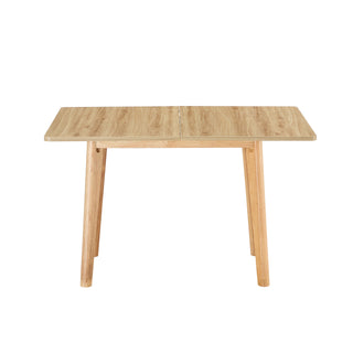 Wooden foldable table, rubber wood leg MFC tabletop, foldable computer desk, foldable office desk, suitable for restaurants, living rooms, terraces, kitchens