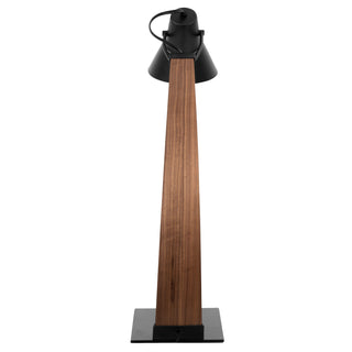 Noah Mid-Century Modern Table Lamp in Walnut and Black by LumiSource