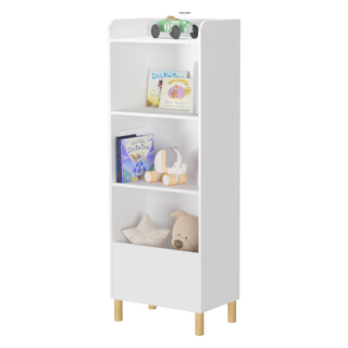 Kids 4-Tier Bookcase, Children's Book Display, Bookshelf Toy Storage Cabinet Organizer for Children's Room, Playroom, Nursery
