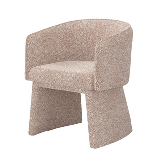 Modern style simple and elegant chair, white leisure chair, suitable for dining/bedroom/living room/reception desk -pink