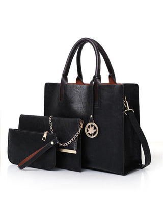 New mother-in-law bag PU women's bag large bag multi-piece set shoulder bag