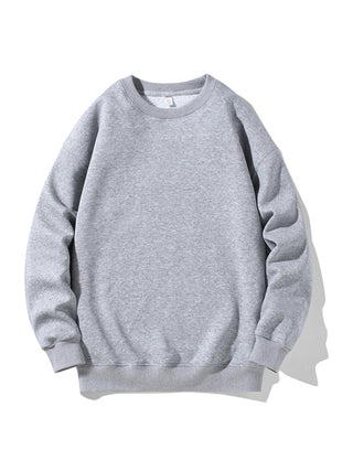 Men's Solid Color Long Sleeve Crewneck