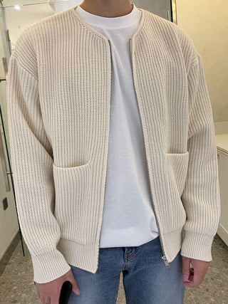 Men's Solid Color Cardigan