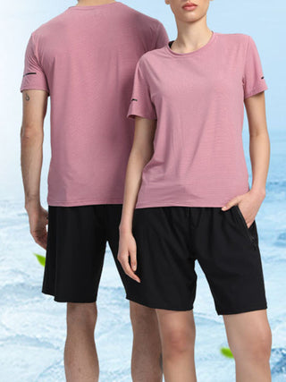 Men's and women's loose, breathable and quick-drying fitness t-shirts