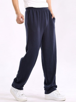 Men's Solid Color Straight Pant