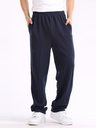 Men's Solid Color Straight Pant