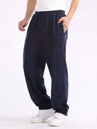 Men's Solid Color Straight Pant