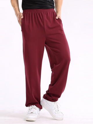 Men's Solid Color Straight Pant