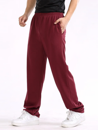 Men's Solid Color Straight Pant