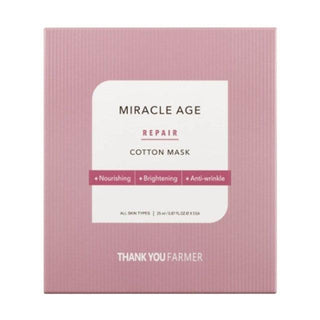 [THANK YOU FARMER] Miracle Age Repair Cotton Mask 25ml X 5ea