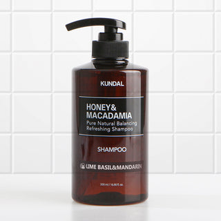 KUNDAL HONEY&MACADAMIA Pure Natural Balancing Refreshing Shampoo 500ml #LIME BASIL&MANDARIN