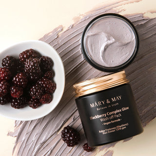 [MARY & MAY] Vegan Blackberry Complex Glow Washoff Pack 125g