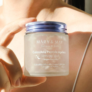 [MARY & MAY] Vegan Calendula Peptide Ageless Sleeping Mask 110g