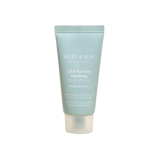 [MARY & MAY] Vegan CICA TeaTree Soothing Wash off Pack 30g