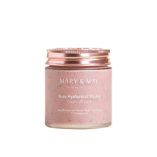 [MARY & MAY] Vegan Rose Hyaluronic Hydra Wash off Pack 125g