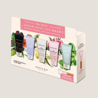 [MARY & MAY] Vegan Wash Off Mask Mini Gift Set (30g x 5)