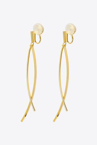 18K Gold Plated Clip-On Earrings