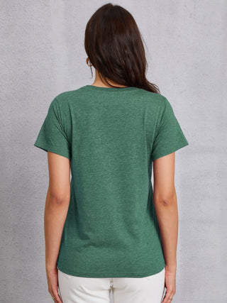 Round Neck Short Sleeve T-Shirt for Women