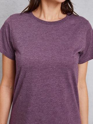 Round Neck Short Sleeve T-Shirt for Women