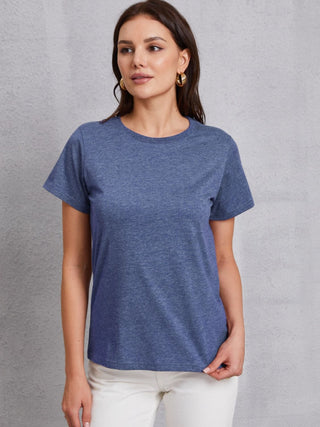 Round Neck Short Sleeve T-Shirt for Women