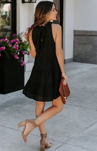 Women's Solid Color Sleeveless Loose Dress