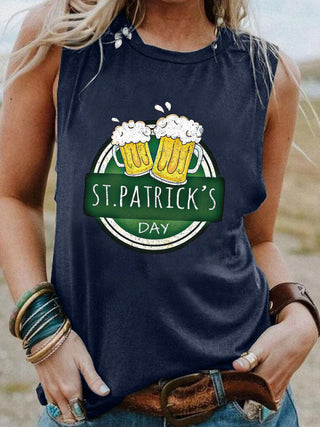 Women's Premium St. Patrick's Day Graphic Print Flowy Tank Top