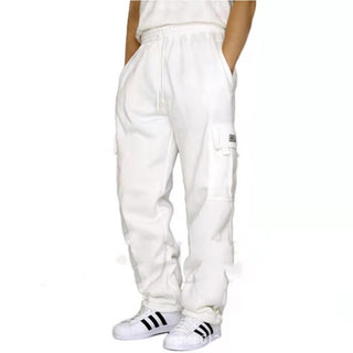 New sports and leisure loose foot multi-pocket tether men's loose overalls trousers