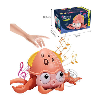 Crawling Crab Interactive Toy with Music and Light