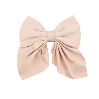 New Sweet Bow Hairpins Solid Color Bowknot Hair Clips For Girls Satin Butterfly Barrettes Duckbill Clip Kids Hair Accessories