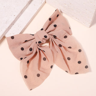 New Sweet Bow Hairpins Solid Color Bowknot Hair Clips For Girls Satin Butterfly Barrettes Duckbill Clip Kids Hair Accessories