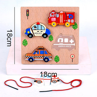 Montessori Wooden Puzzle - Developmental Toy