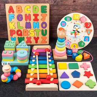 Montessori Wooden Puzzle - Developmental Toy