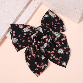 New Sweet Bow Hairpins Solid Color Bowknot Hair Clips For Girls Satin Butterfly Barrettes Duckbill Clip Kids Hair Accessories