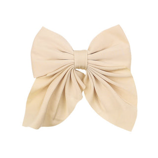 New Sweet Bow Hairpins Solid Color Bowknot Hair Clips For Girls Satin Butterfly Barrettes Duckbill Clip Kids Hair Accessories