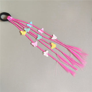 New Girls Colorful Wigs Ponytail Headbands Rubber Bands Beauty Hair Bands Headwear Kids Hair Accessories Head Band Hair Ornament