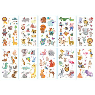 Cute Unicorn and Mermaid Tattoo Stickers for Kids