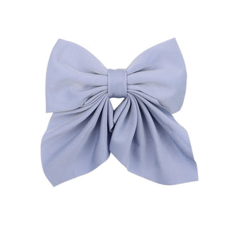 New Sweet Bow Hairpins Solid Color Bowknot Hair Clips For Girls Satin Butterfly Barrettes Duckbill Clip Kids Hair Accessories