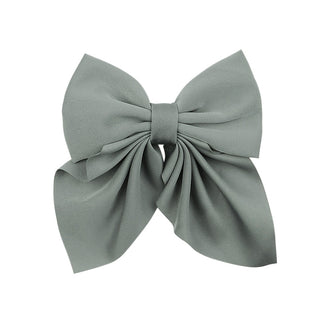 New Sweet Bow Hairpins Solid Color Bowknot Hair Clips For Girls Satin Butterfly Barrettes Duckbill Clip Kids Hair Accessories