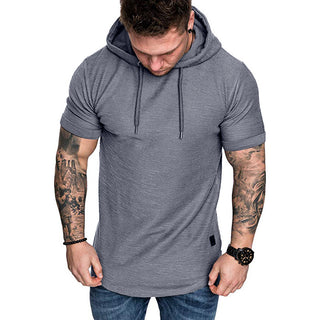 Men's short-sleeved T-shirt sports casual sweater men's hoodie