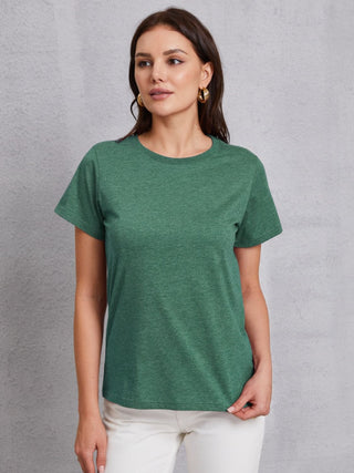 Round Neck Short Sleeve T-Shirt for Women