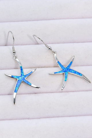 Opal Starfish Drop Earrings