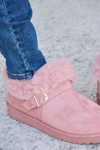 Women's Forever Link Furry Chunky Thermal Ankle Boots