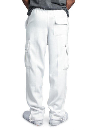 Men's Solid Color Drawstring Waist Cargo Pants