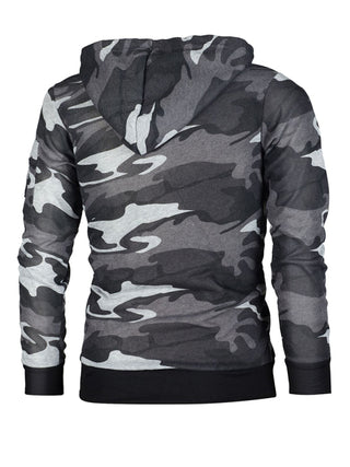 Men's Camouflage Pocket Long-sleeved Hoodie