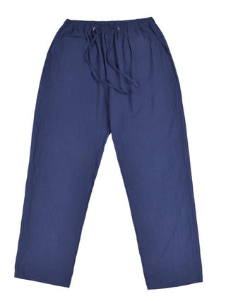 Men's Solid Color Linen Blend Drawstring Pants