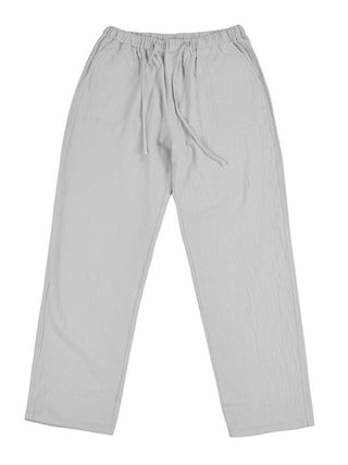 Men's Solid Color Linen Blend Drawstring Pants